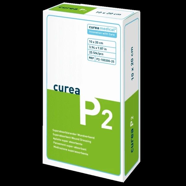 CUREA P2 superabsorb.Wundauflage 10x20 cm